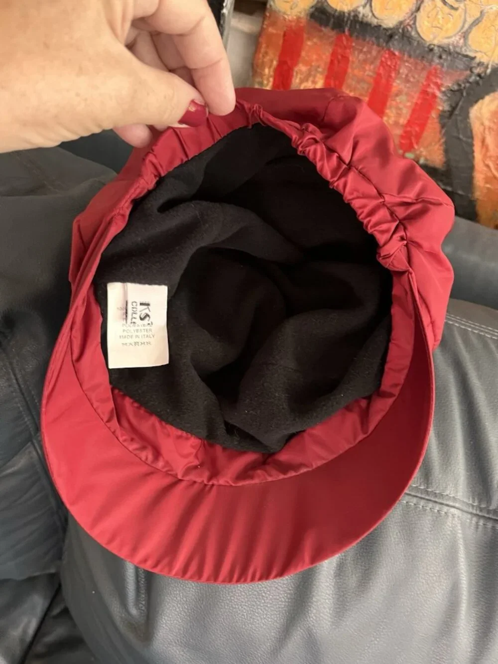 Newsboy Cap Solid Eggplant Purple Red Italy Hat Fall Trends